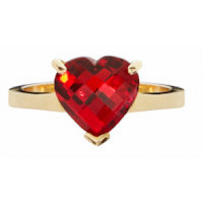 Crystal Cherished Memories Heart Ring