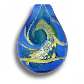 Heavenly Blue Celestial Glass Cremation Pendant