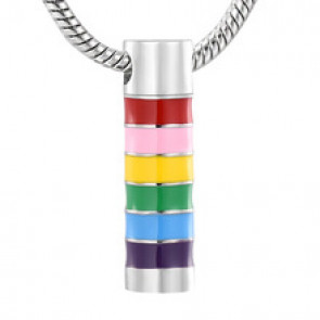 Pride Rainbow Cylinder Keepsake for Ashes