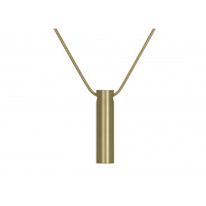 Bronze Cylinder Necklace for Pet Ashes