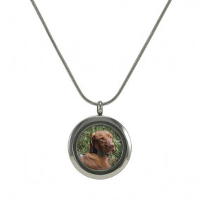 Pewter Photo Pendant for Pet Ashes