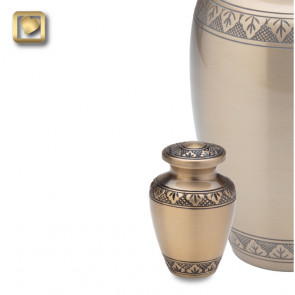 Keepsake Classic Gold Cremation Urn for Ashes
