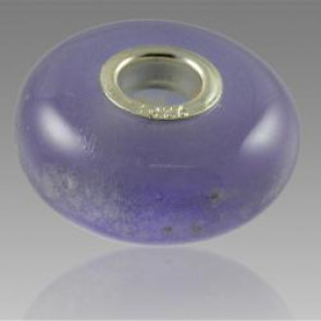 Perfect Memory Lavender Glass Cremation Bead with ashes