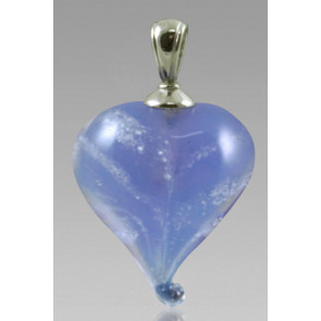 Loving Memory Heart Cremation Pendant - Lavender