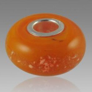 Perfect Memory Orange Glass Cremation Bead