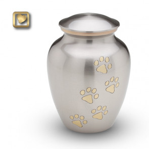 Classic Pewter Pet Cremation Urn for ashes