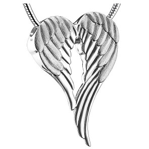 Angel Wings Sterling Silver Necklace for Ashes
