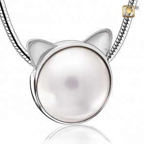 Cat Pearl Pendant for Ashes