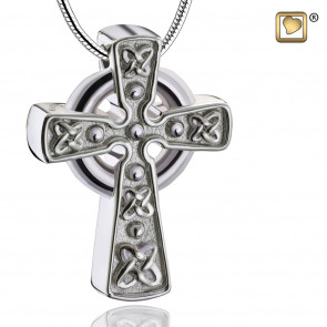 Celtic Cross with Knots Necklace for Ashes