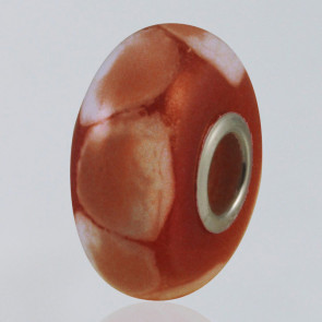 Lasting Memory Red Glass Cremation Bead with ashes