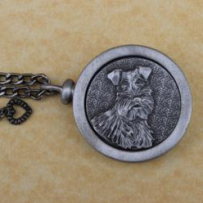 Schnauzer Pet Memory Cremation Medallion