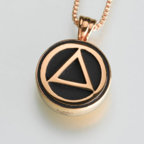 Serenity Cremation Pendant in Gold Vermeil for ashes