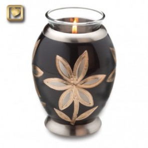 TeaLight Lilies Cremation Urn for Ashes