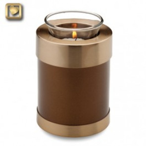 TeaLight Bronze Cremation Urn for Ashes