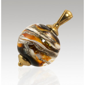 Swirling Galaxy Memory Cremation Pendant - Tiger