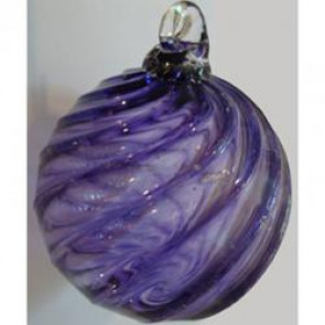 Timeless Sphere Cremation Ornament - Purple